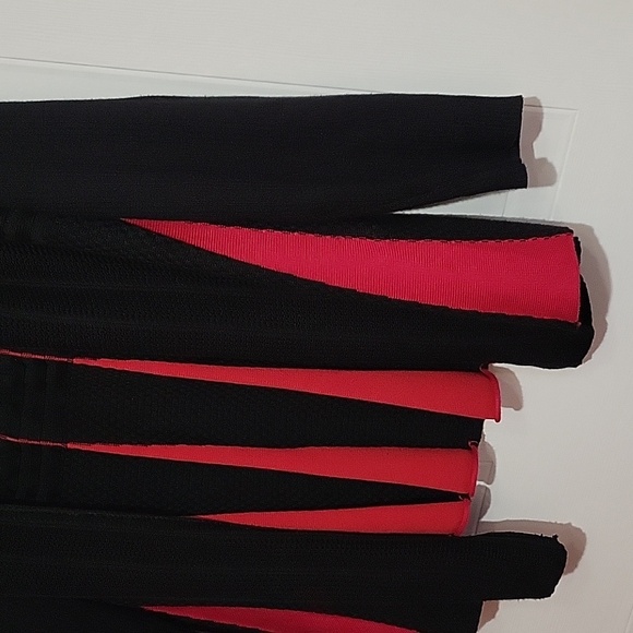 Evidence Black And Red Open Style Cardigan One Size - Picture 3 of 15